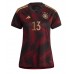 Maillot de foot Allemagne Thomas Muller #13 Extérieur vêtements Femmes Monde 2022 Manches Courtes